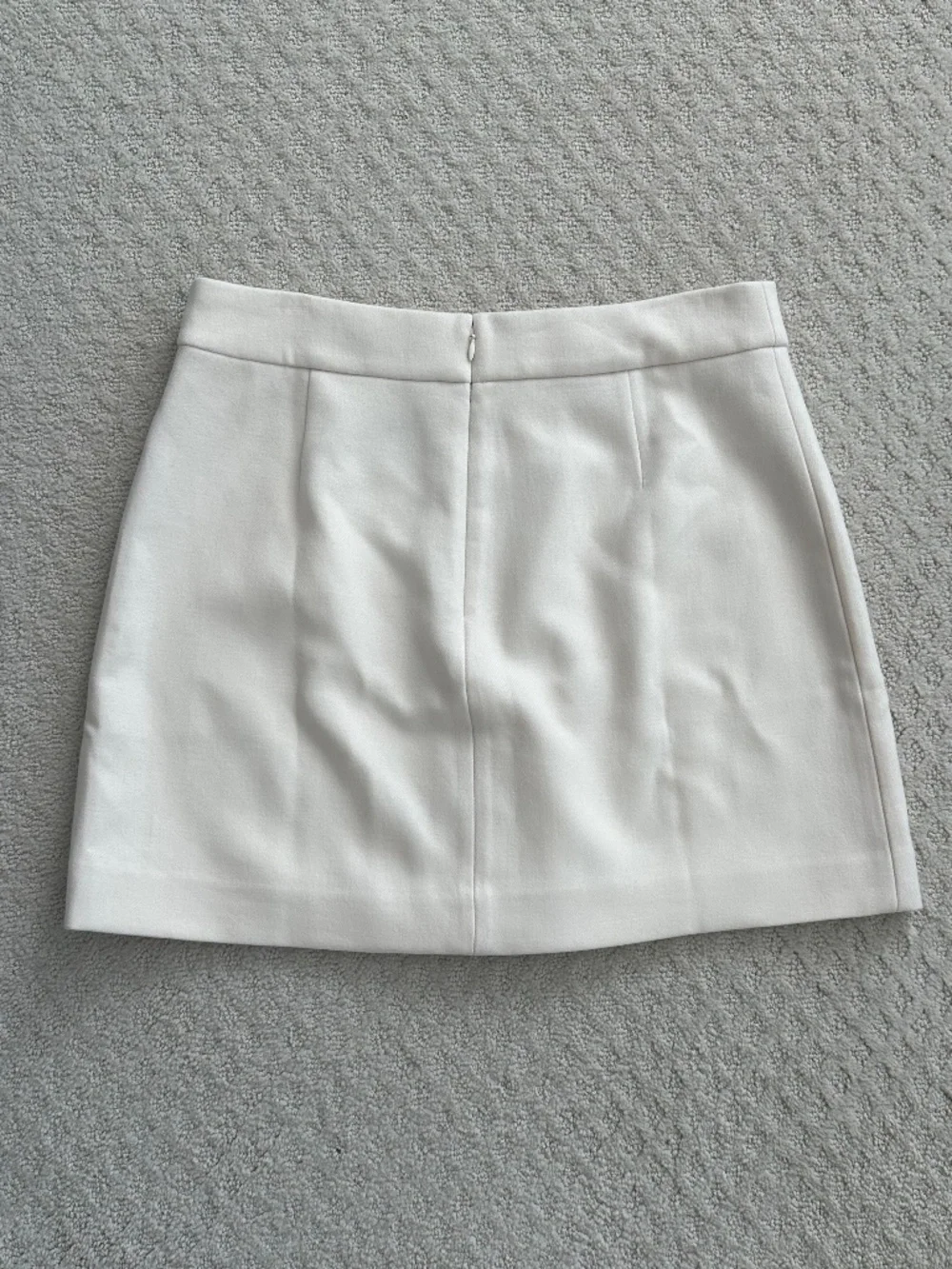 J. Crew 100% Wool Pleated Mini Skirt Ivory 12 Academia Preppy Classic Office NWT